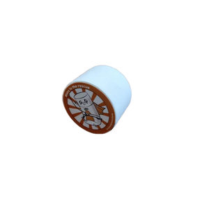 White roll of zinc oxide tape on a white background