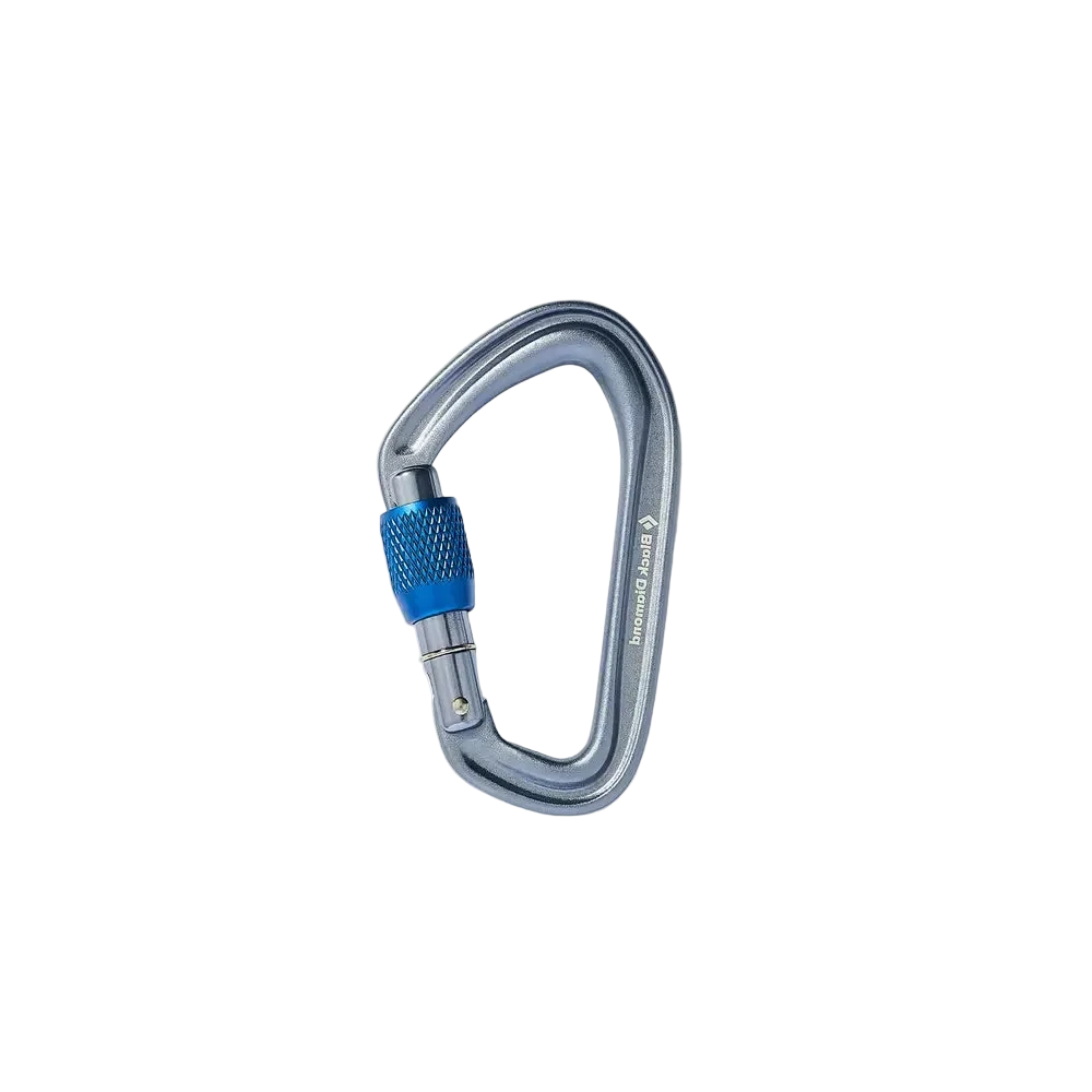 Black carabiner with Black Diamond logo on a white background