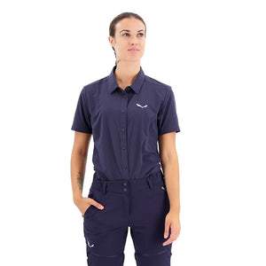 Salewa Puez Minicheck 2 Dry Short Sleeve Shirt ♀