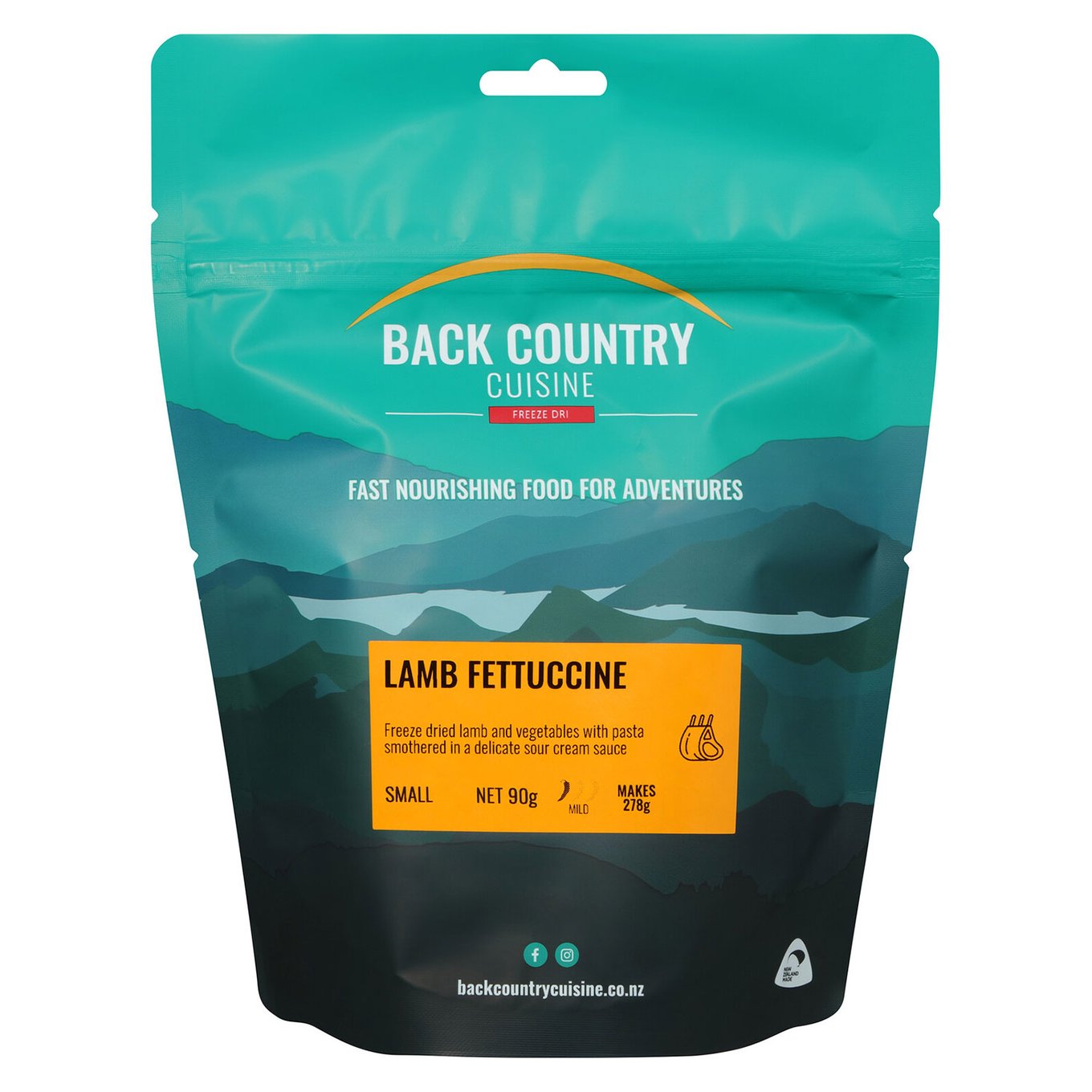 Back Country Dehydrated Lamb Fettuccine